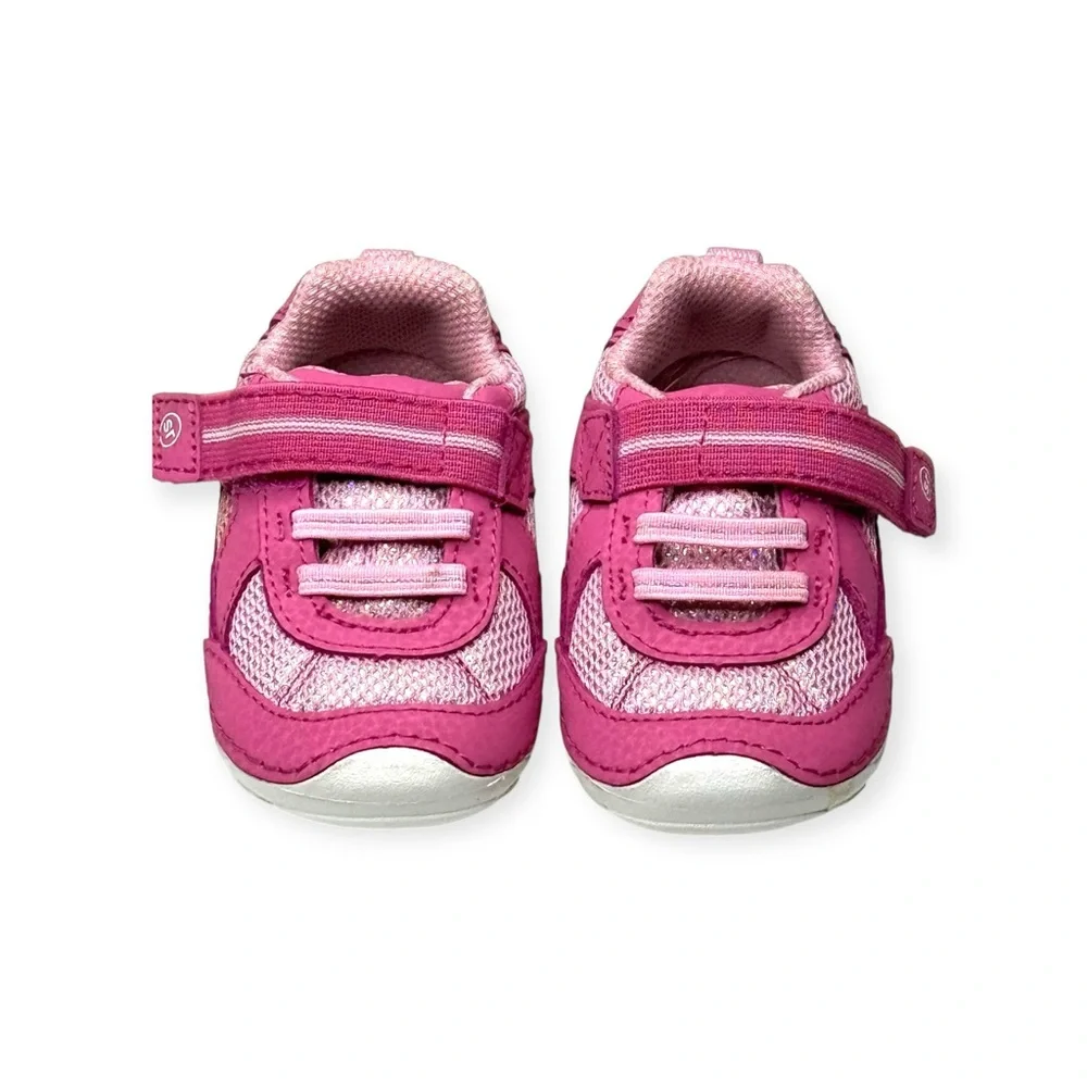 Stride Rite ❤︎︎ Soft Motion Jamie Sneaker ❤︎︎ Pink Shimmer ❤︎︎ 3.5W Baby Walker